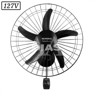 VENTILADOR MONDIAL NVP-PRO-50 PAREDE 50CM 5 PAS 3 VEL 127V PRETO