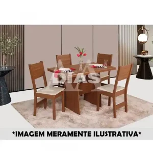 CJ MESA 4C SAO CARLOS DESTAK RETANGULAR  NATURALLE