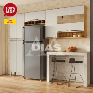 COZINHA RONIPA NAPOLI PRIME AMENDOA/OFF WHITE