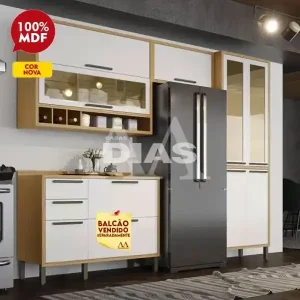 COZINHA RONIPA SYRAH 80 SIMPLES AMENDOA/BRANCO