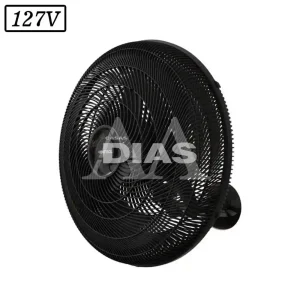 VENTILADOR VENTISOL NEW OSCILANTE PAREDE 50CM 3 PAS 127V PRETO