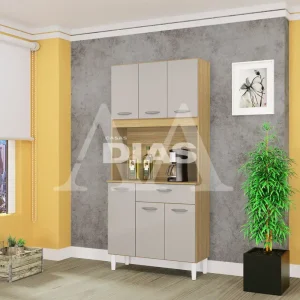 KIT 6P 1G POQUEMA CASSIA DAMASCO / OFF WHITE