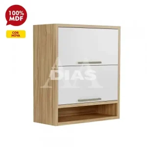 ARMARIO RONIPA 2P. ABRIR BASCULANTE  SYRAH 80CM AMENDOA/BRANCO