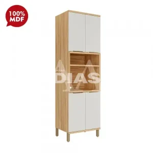 PANELEIRO RONIPA 4P ABRIR P/ MICRO SAUVIGNON AMENDOA/OFF WHITE