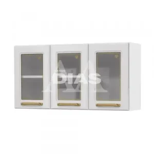 ARMARIO TELASUL TRIPLO MEDIO 3P C/V DIAMANTE NEW BRANCO 818007-01