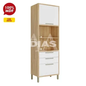 TORRE QUENTE 1P ABRIR 3G RONIPA P/ 2 FORNOS SYRAH 220CM AMENDOA/BRANCO