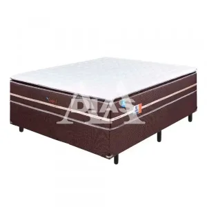 CJ BASE BOX/COLCHAO MOLAS ENSACADAS 138X188X62 SONOS CONFORT IN BROWN
