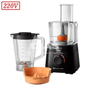 MULTIPROCESSADOR PHILIPS WALITA POWERCHOP 2 VEL 600W 220V PRETO