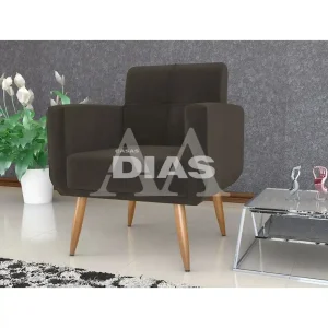 POLTRONA MATRIX HAVANA SUED LIGHT MARROM B255