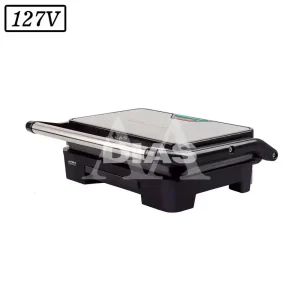 SANDUICHEIRA GRILL MALLORY ASTERIA COMPACT 900W 127V INOX/PRETA