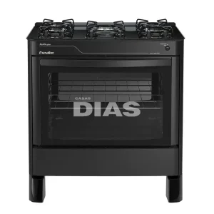 FOGAO 5B ESMALTEC AGATA GLASS PRETO