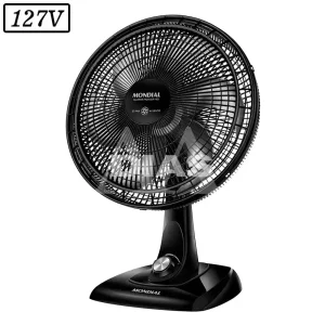 VENTILADOR MONDIAL VSP40B SUPER POWER  40CM 6 PAS 3 VEL 127V PRETO