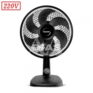 VENTILADOR MALLORY TURBO COMPACT 30CM 6 PAS 3 VEL 220V PRETO/GRAFITE