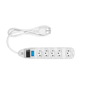 PROTETOR ELETRONICO MULTILASER C/ 5 TOMADAS WI300 BRANCO