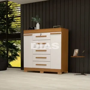 COMODA 5G 2P. ABRIR ACP DIANA CINAMOMO/OFF WHITE