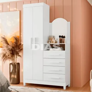 COMODA 4G 2P. ABRIR C/ ESPELHO ALBATROZ CAPRI QUADRIFLEX