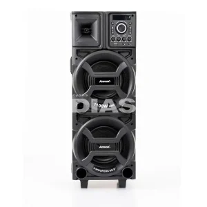 CAIXA DE SOM AMVOX AMPLIFICADORA ACA 1101 DUPLO 8 BLACK 1100 WATS