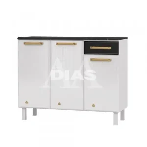 BALCAO TELASUL TRIPLO 1G C/ TAMPO DIAMANTE NEW SMART BRANCO / PRETO 81