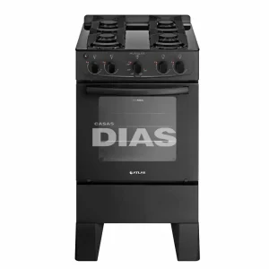 FOGAO 4B ATLAS MILAO GLASS PRETO