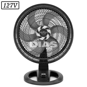 VENTILADOR BRITANIA BVT500 TURBO 47CM 6 PAS 3 VEL 127V PRETO