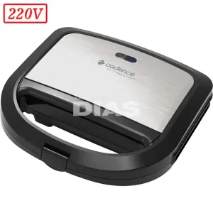 SANDUICHEIRA TOAST GRILL CADENCE SAN615 750W 220V INOX/PRETA