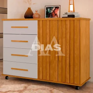 COMODA 4G 2P. ABRIR JA LADY NATURE RIPADO / OFF WHITE