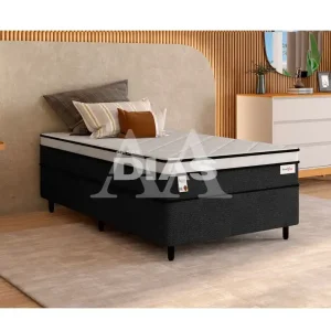 CJ BASE BOX/COLCHAO D26 88X188X72 PLUMATEX SMARTFLEX BLACK