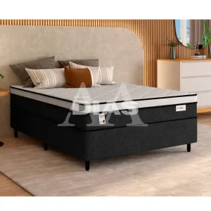 CJ BASE BOX/COLCHAO D26 138X188X72 PLUMATEX SMARTFLEX BLACK